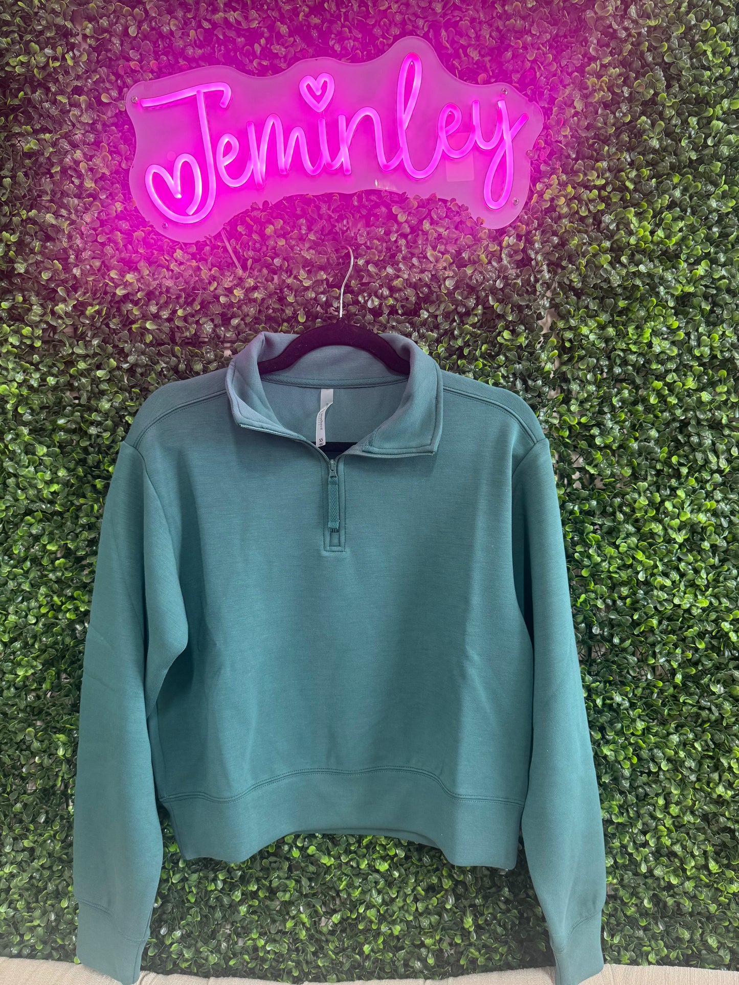 Simply Southern Quarter Zip in Jade