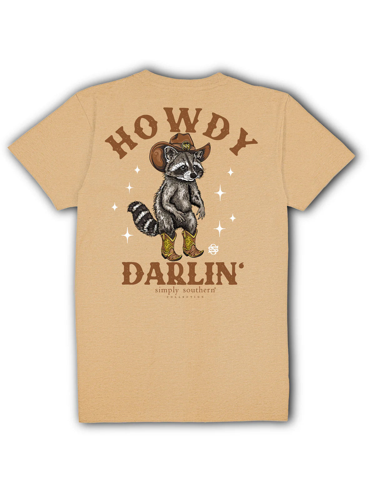 New for fall: Simply Southern Howdy Darlin Raccoon tee