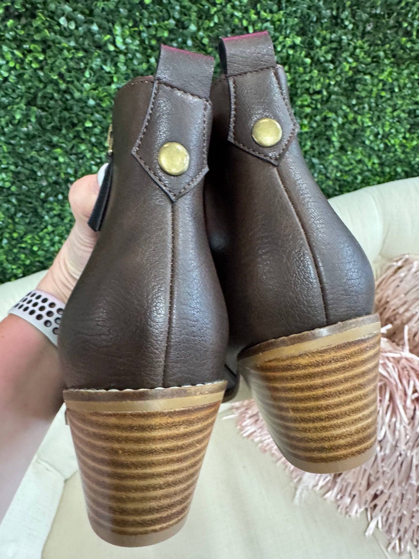 Corkys Toil n Trouble booties in espresso