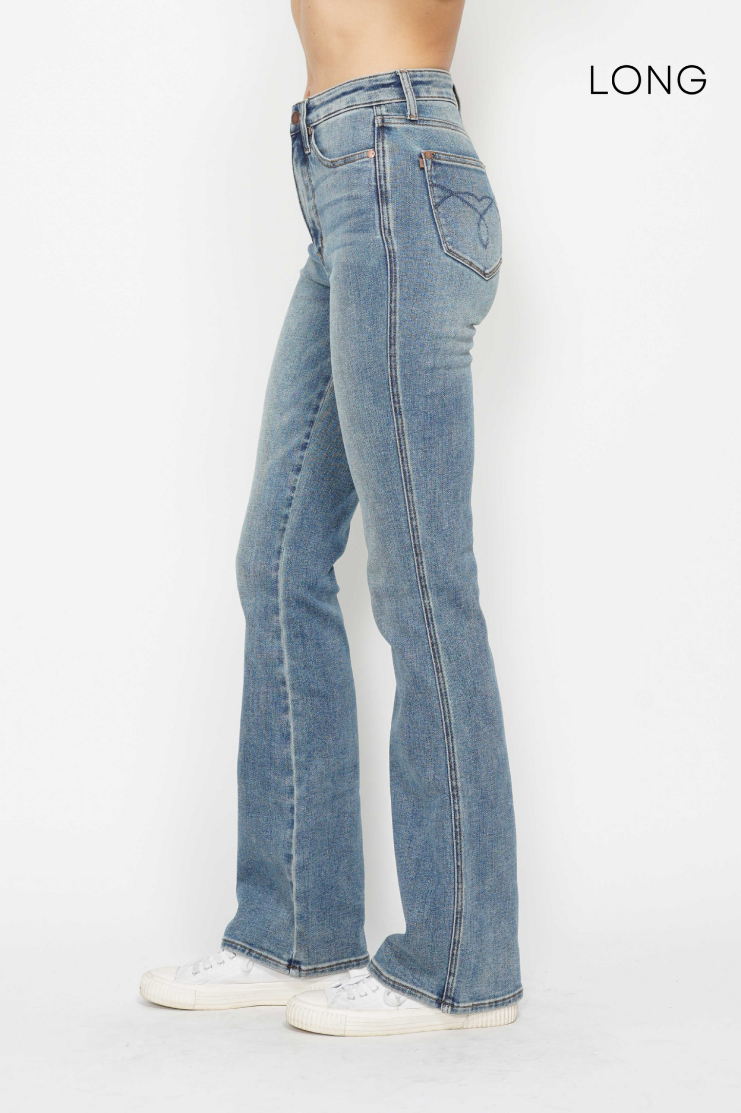 Judy Blue HW Tummy Control Bootcut Jeans - Short, Regular, Long Inseam