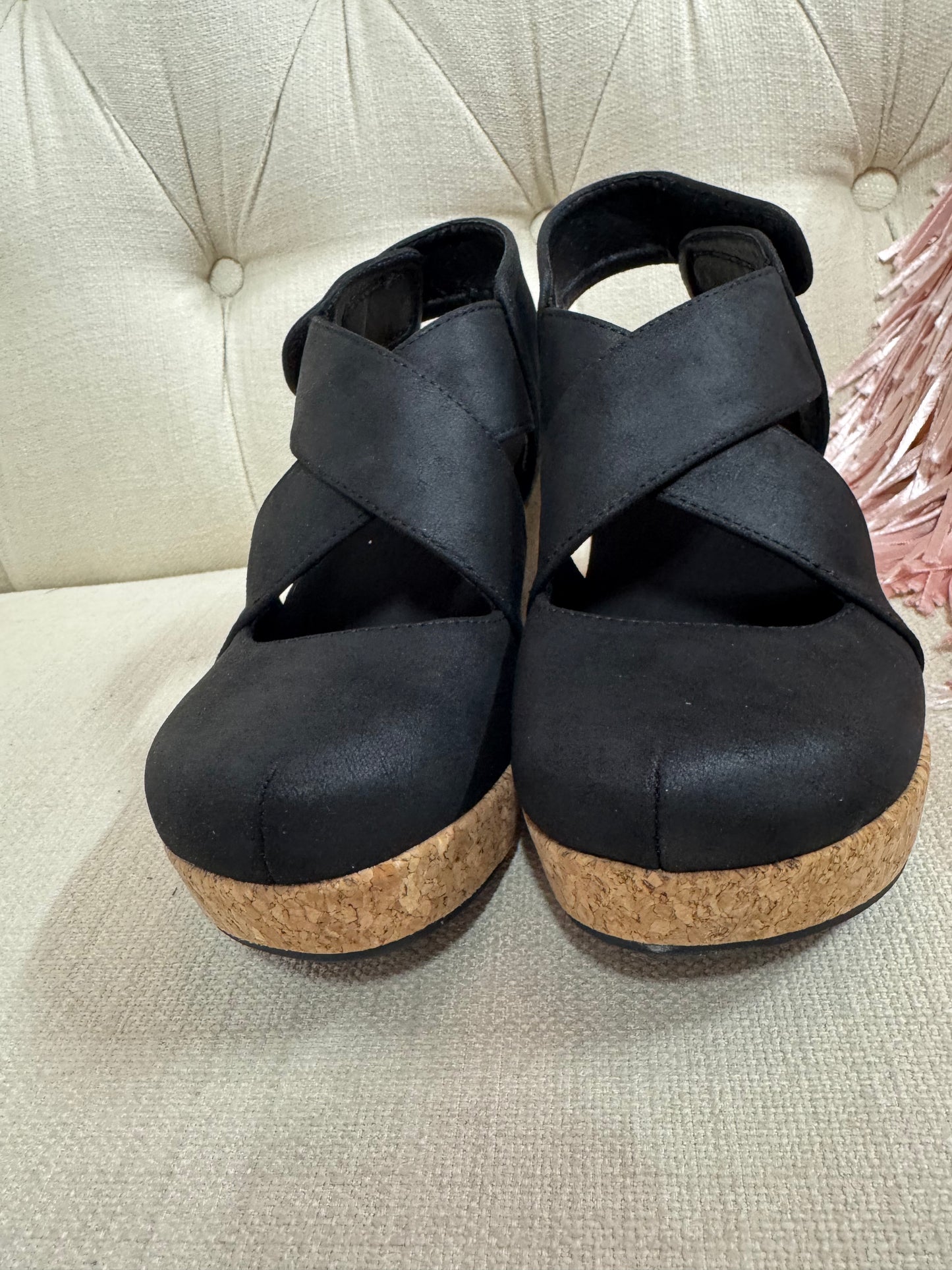 Corkys Case Closed wedges - Black