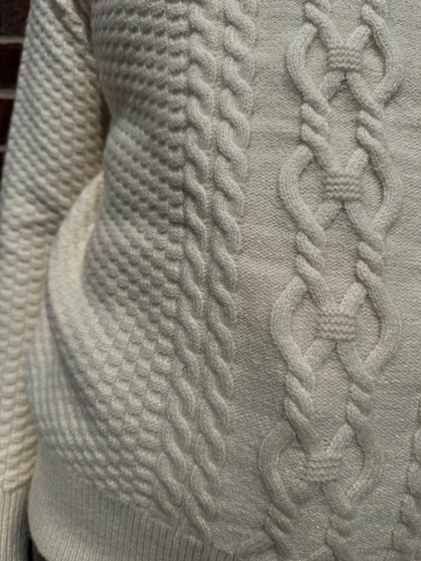 Keren Hart Quarter Zip Sweater - Ivory