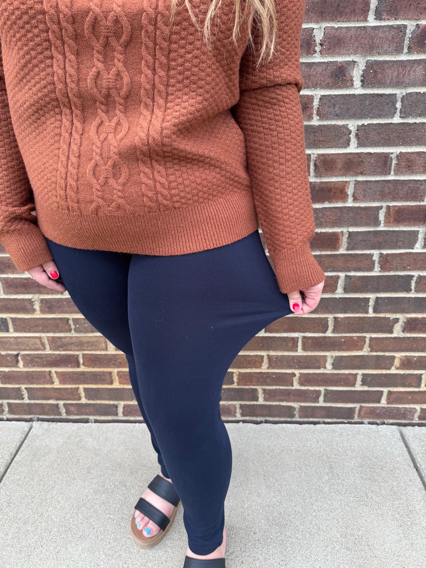 Keren Hart Navy Pull on Bottoms