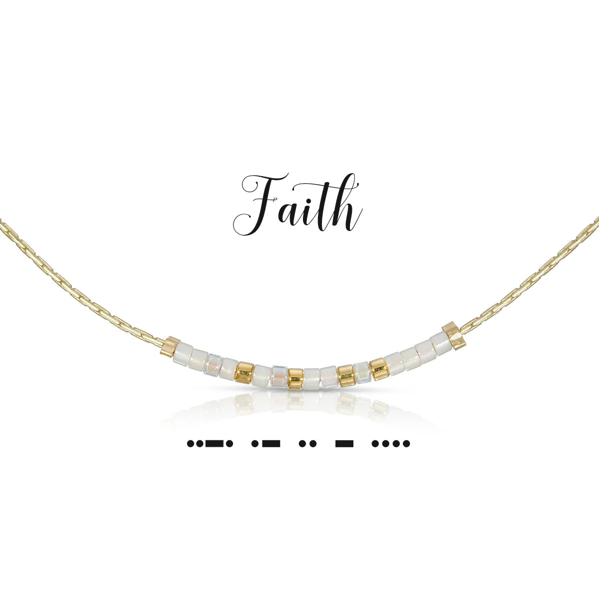 Dot & Dash Faith Necklace