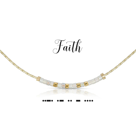 Dot & Dash Faith Necklace