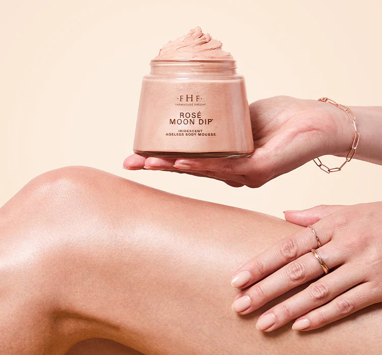 FarmHouse Fresh Rosé Moon Dip® Limited Edition Iridescent Ageless Body Mousse