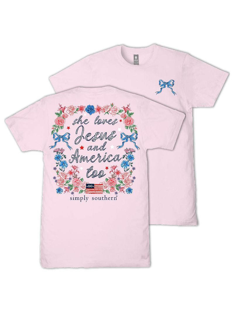 Simply Southern She Loves Jesus T-shirt