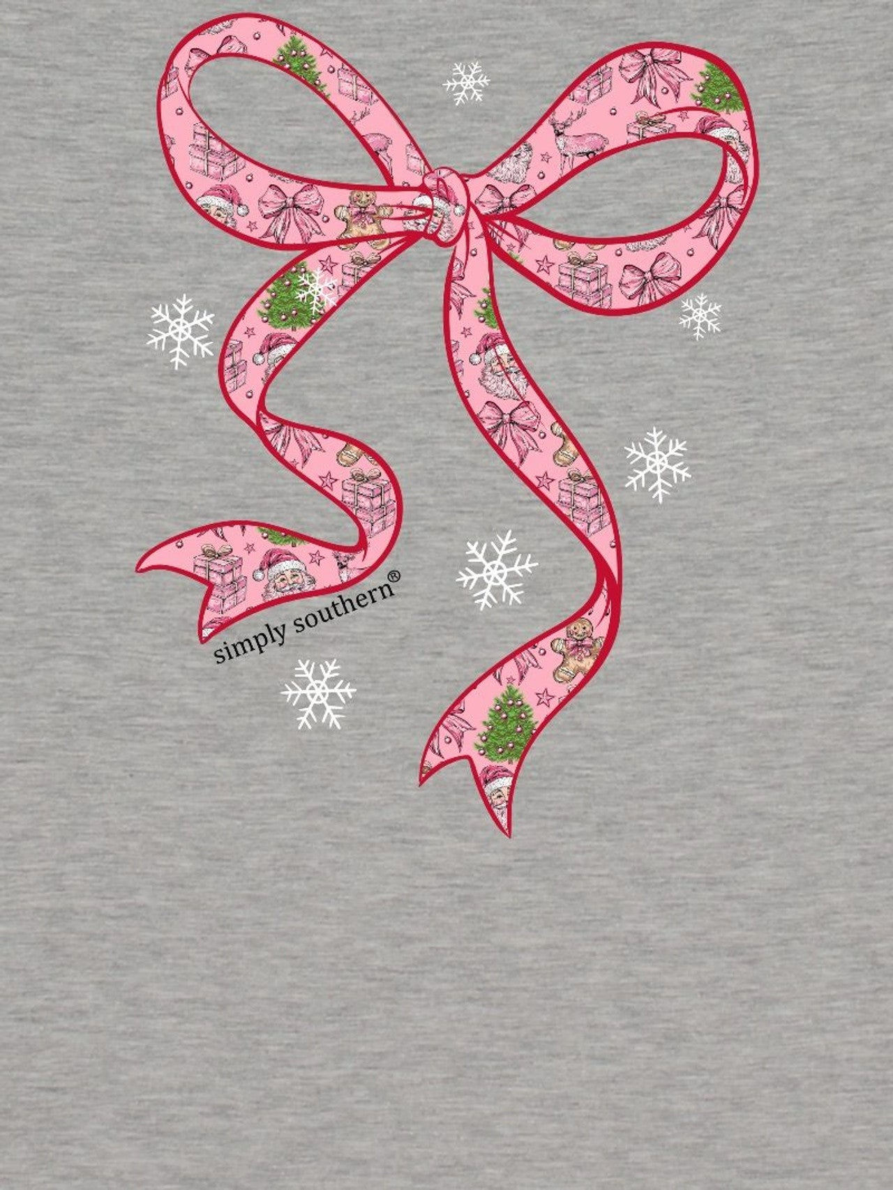 Simply Southern Santa Bow T-shirt