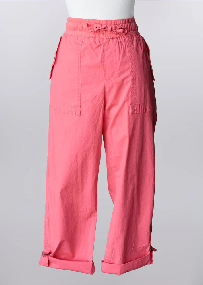 Keren Hart Coral Cargo Style Capri Length Pant