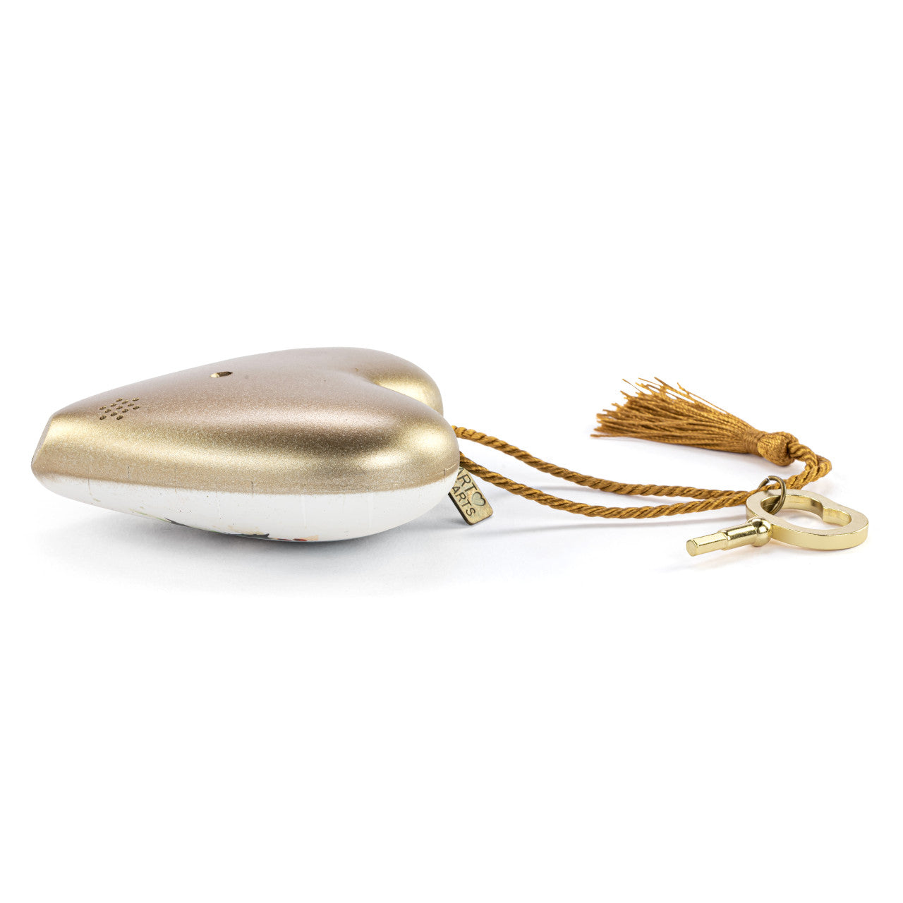 Demdaco Cardinal with Holly Musical Art Heart Ornament