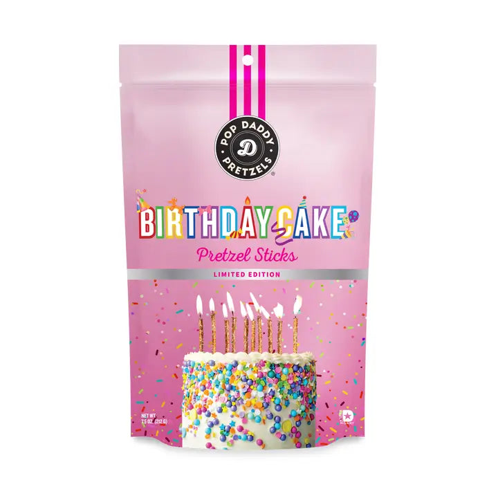 Pop Daddy Seasoned Pretzels - 7.5oz - Birthday Cake