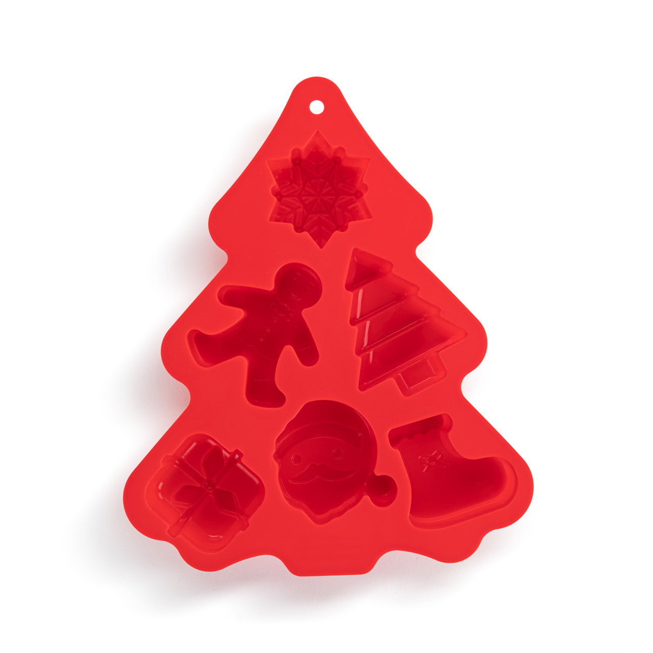 Demdaco Red Tree Shaped Silicone Baking Mold