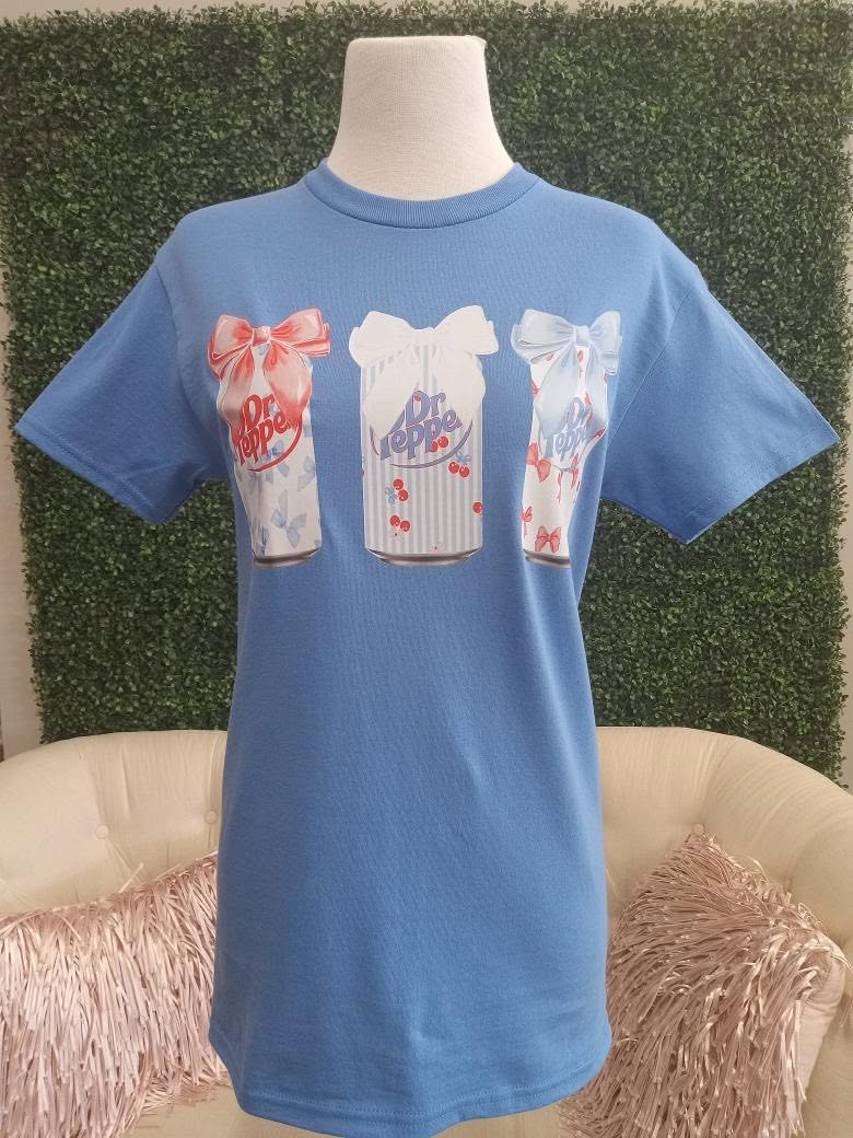 Patriotic Dr. Pepper with Bows