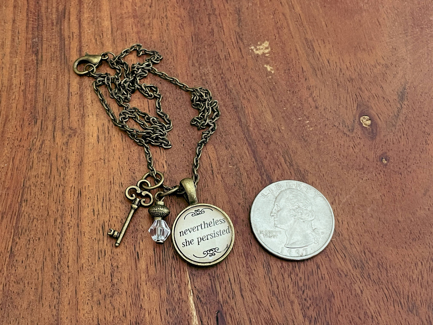 Nevertheless She Persisted Necklace - Boxed Faith Gift