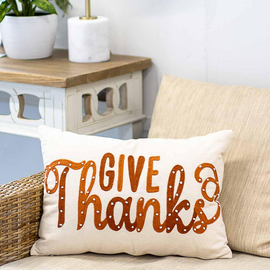 Give Thanks Pillow