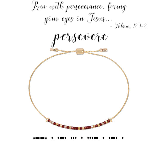 Dot & Dash Persevere Bracelet