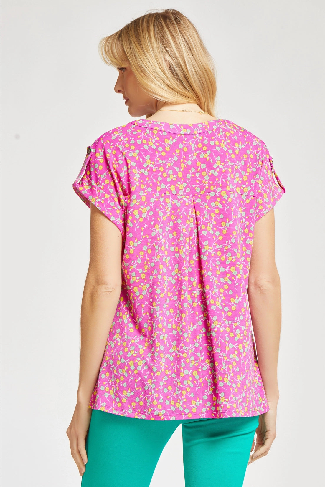 Dear Scarlett Lizzy Dolman Short Sleeve Top - Pink