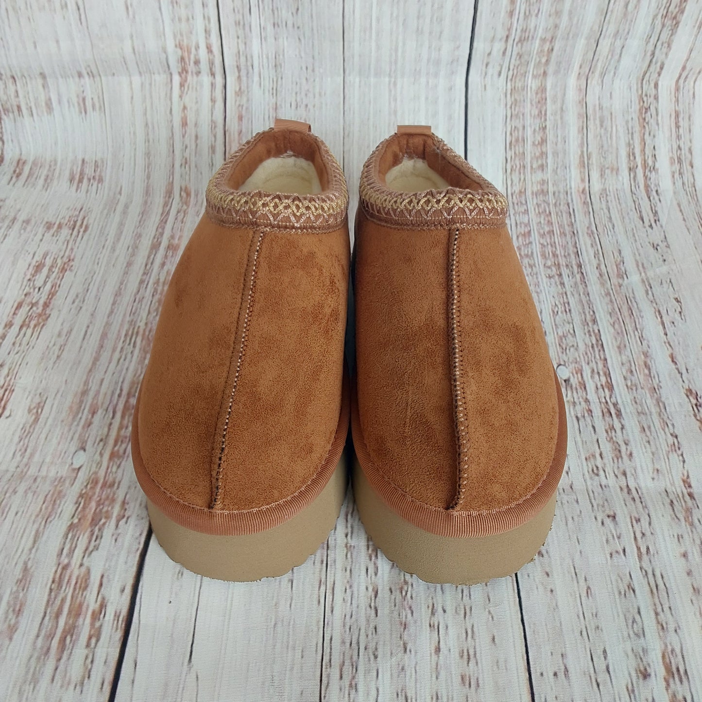 Corkys Pillow Talk-Tobacco Faux Suede