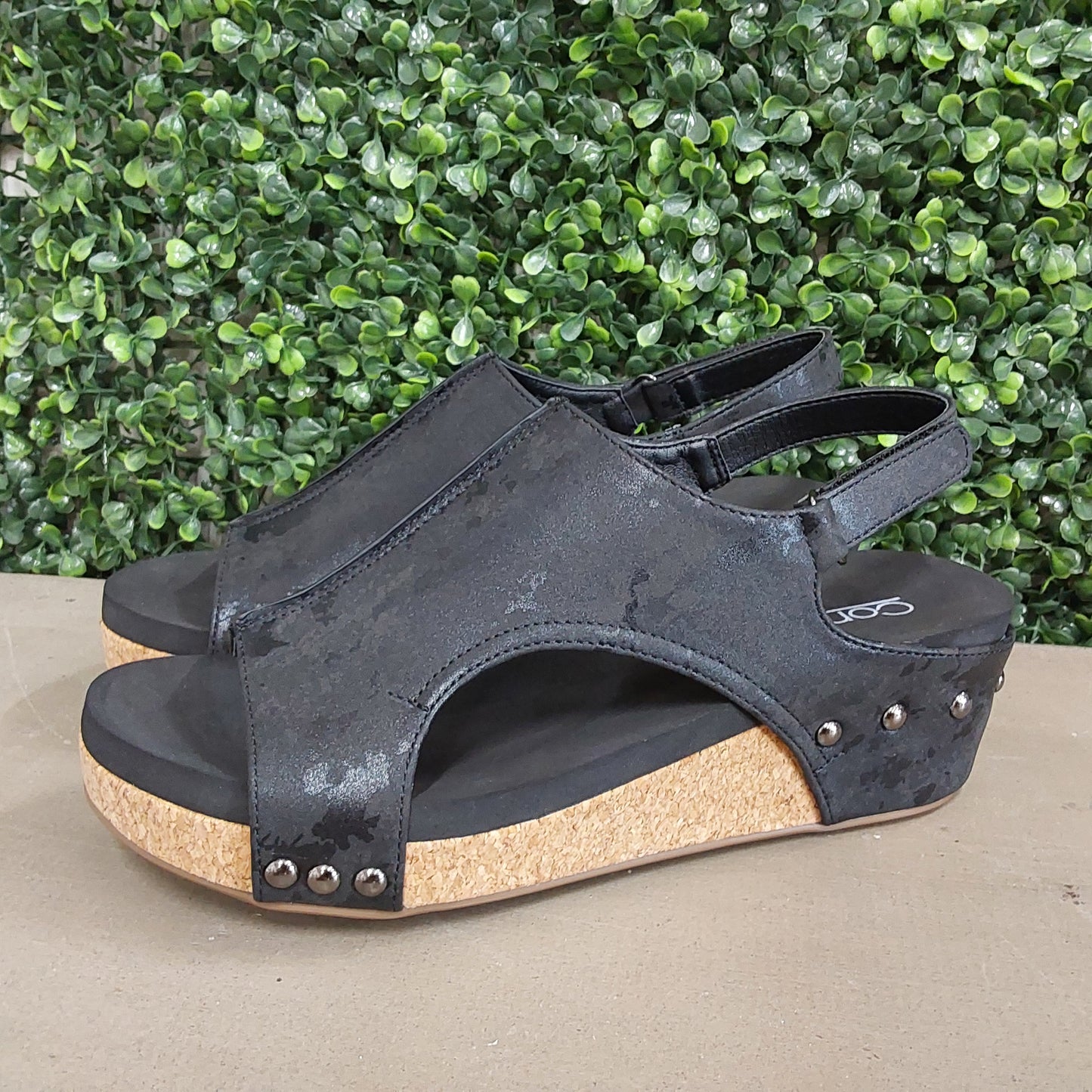 Corkys Volta II Wedge in Black Metallic