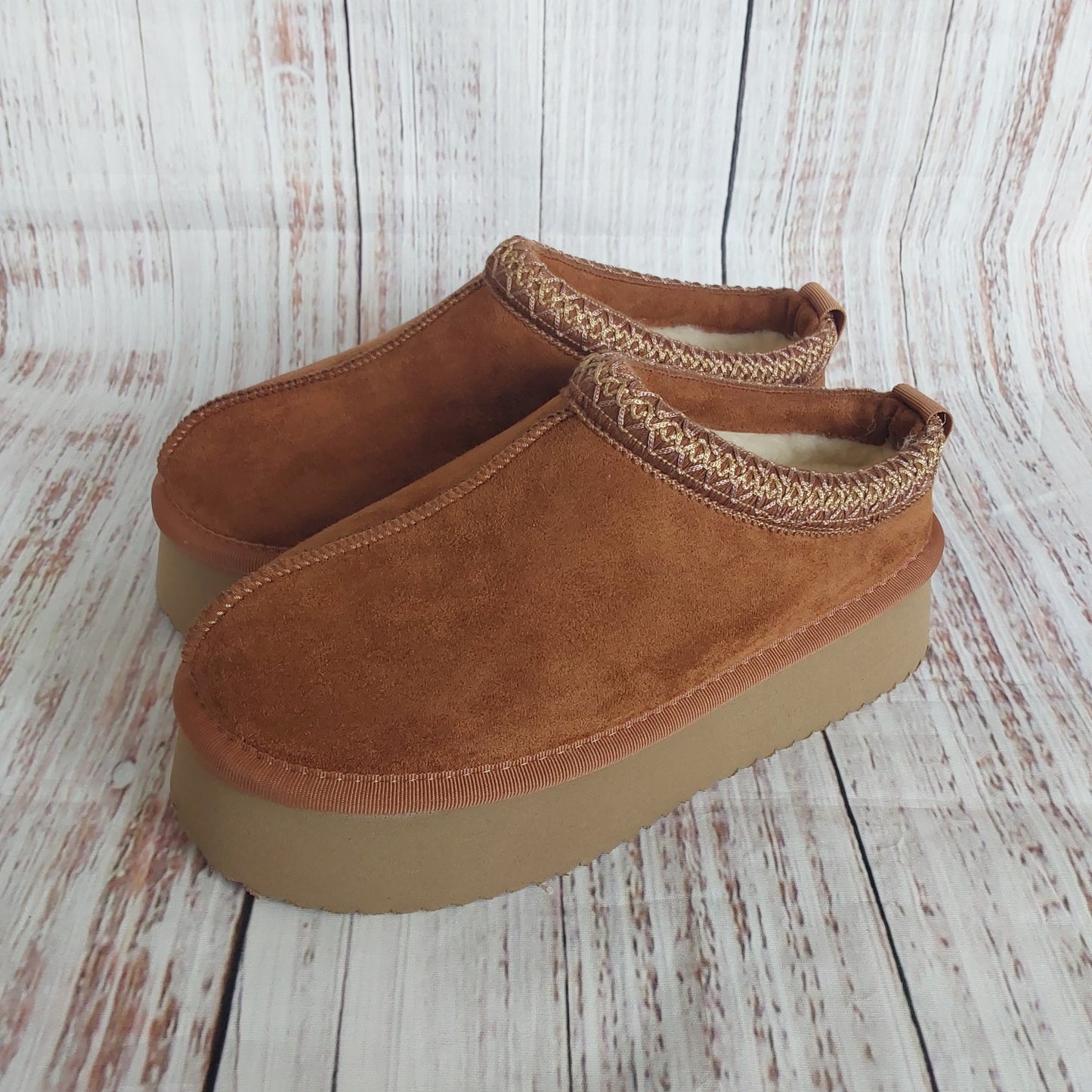 Corkys Pillow Talk-Tobacco Faux Suede