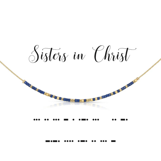 Dot & Dash Sisters in Christ Necklace