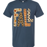 Fall Tultex Tee in Indigo Blue