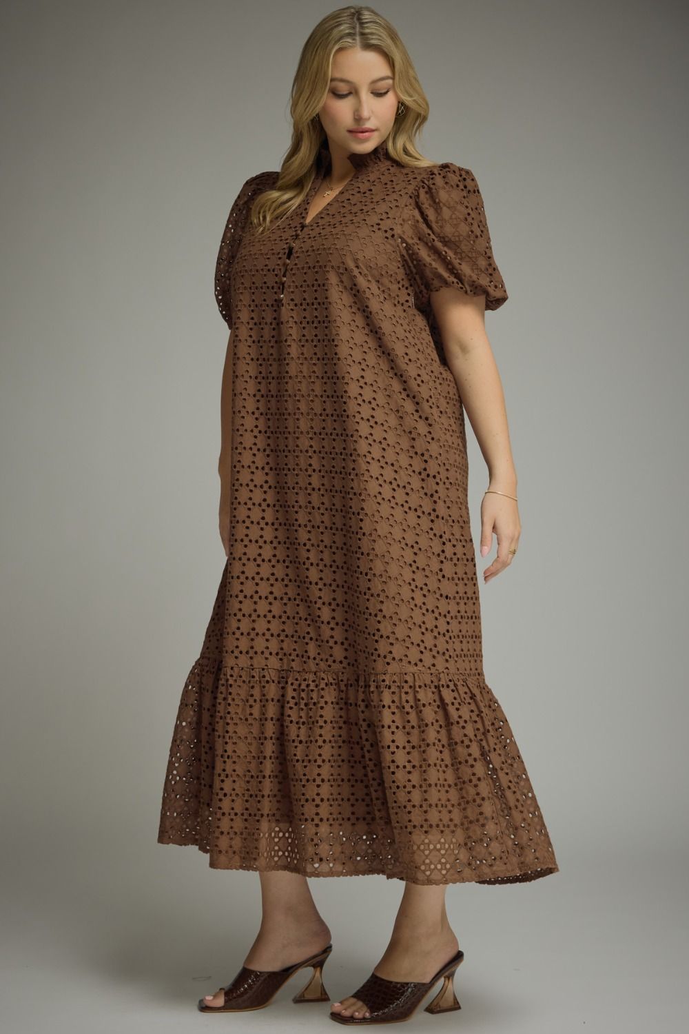 Plus size women's fall boutique dresses