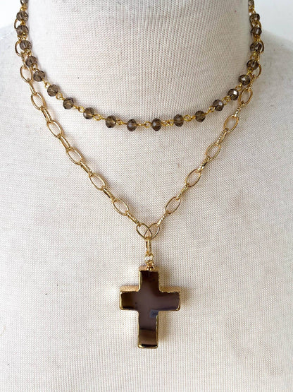 Eve Grey Short Necklace