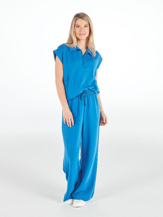 Simply Southern Royal Blue Tess Zip Up Top