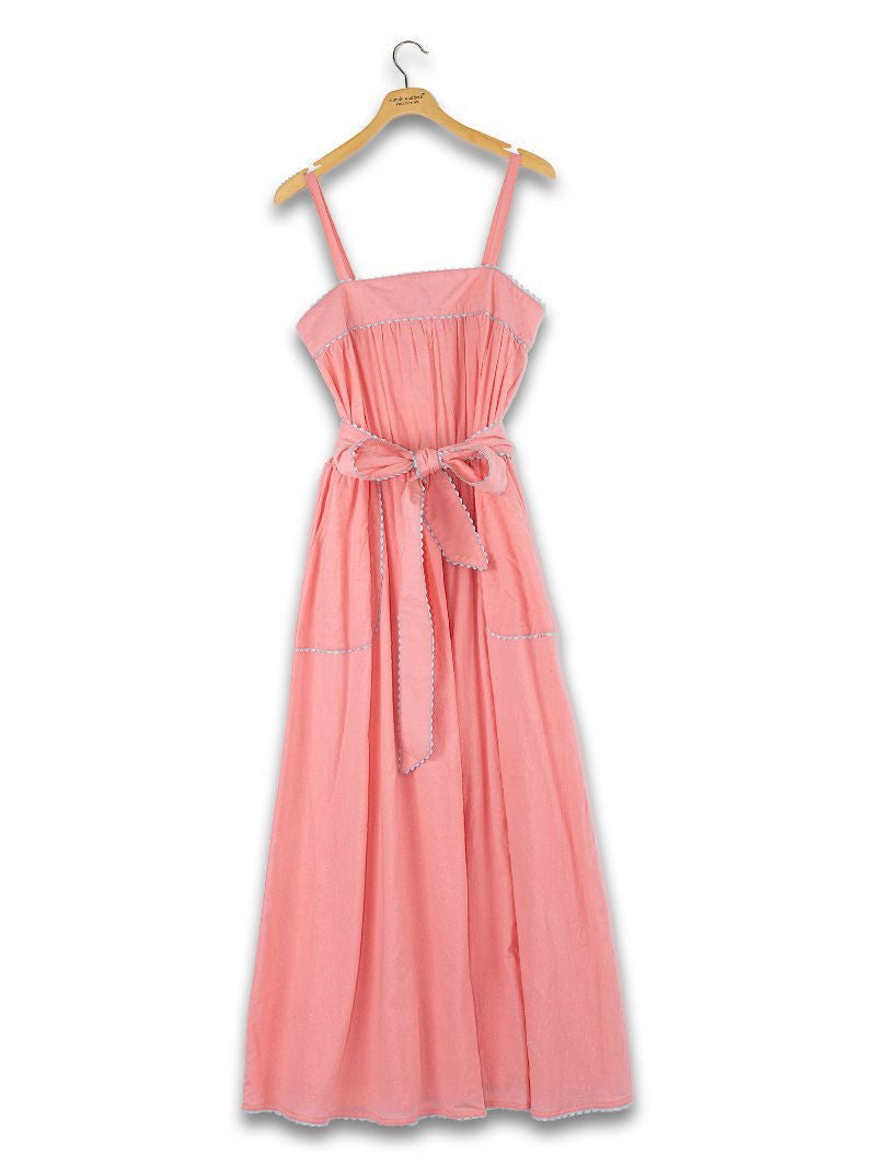 Simply Southern Coral Ric Rac Dress