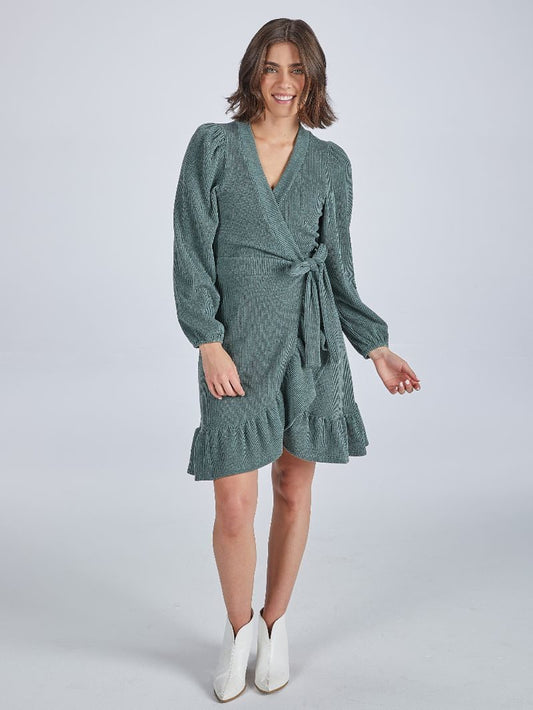 Simply Southern Wrap Dress - Jade