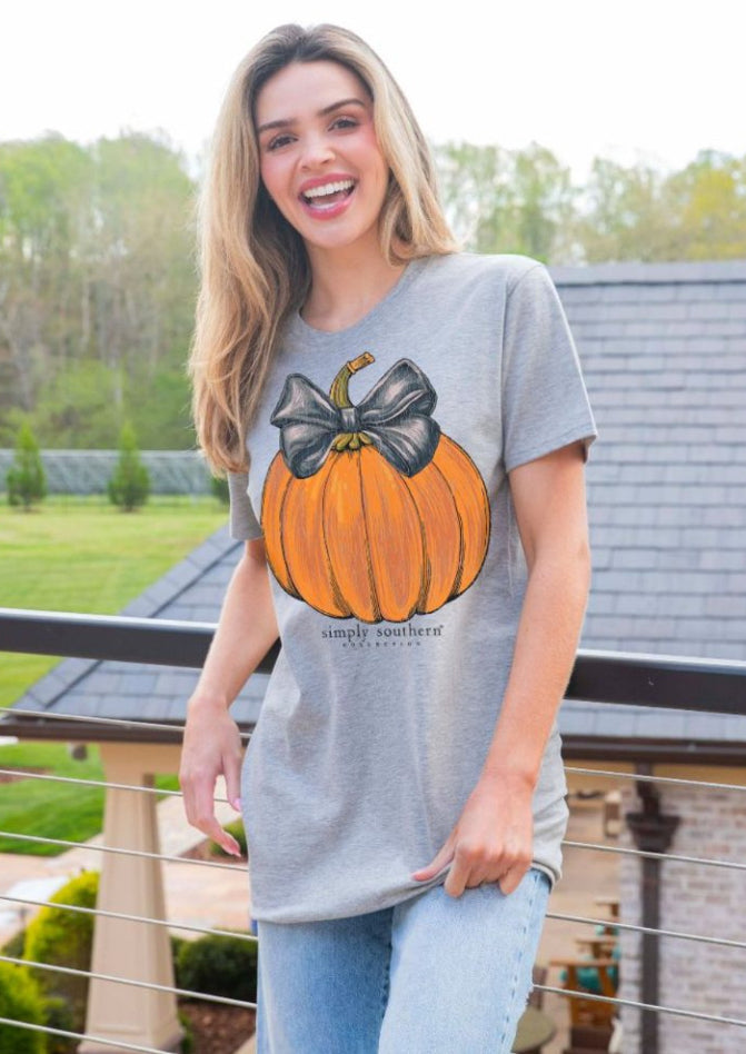 Simply Southern pumpkin short sleeve tee