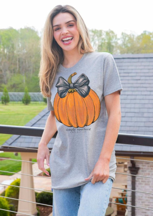 Simply Southern pumpkin short sleeve tee