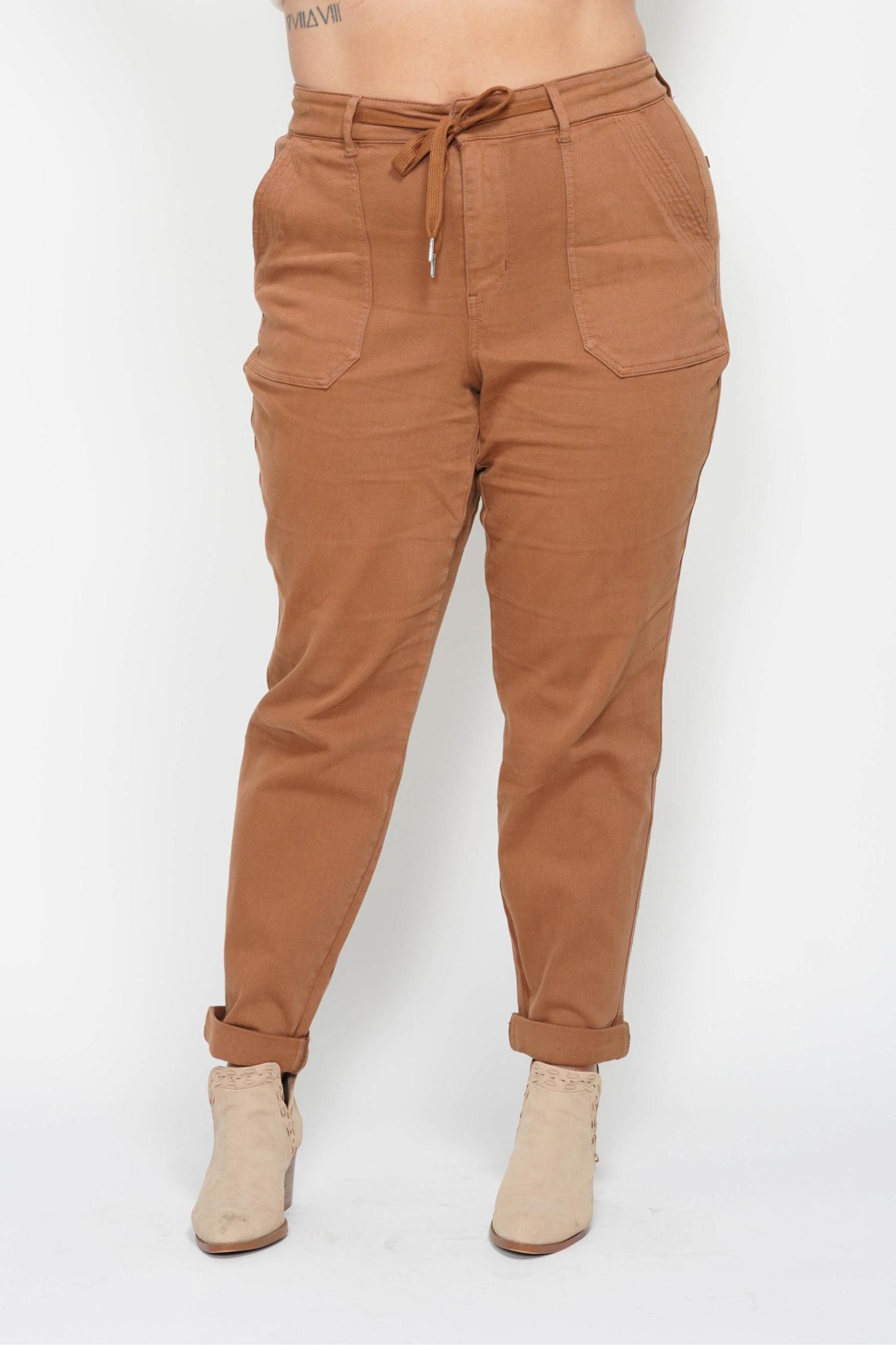 Judy Blue Joggers - camel (available around 10/15)