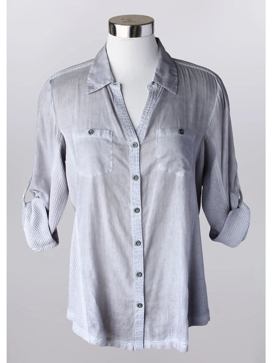 Keren Hart Grey Long Sleeve Top