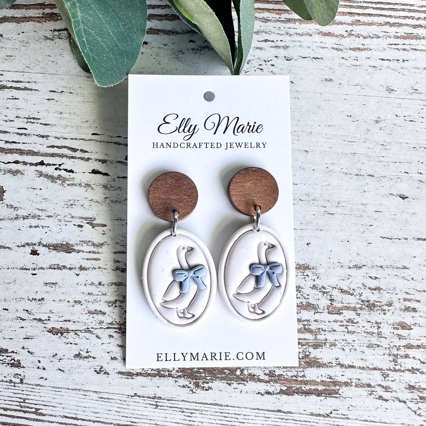 Country Goose Clay Earrings