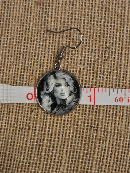 Dolly Parton Dangle Earrings