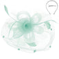 Flower w/ Dotted Netting Mesh Women's Fascinator