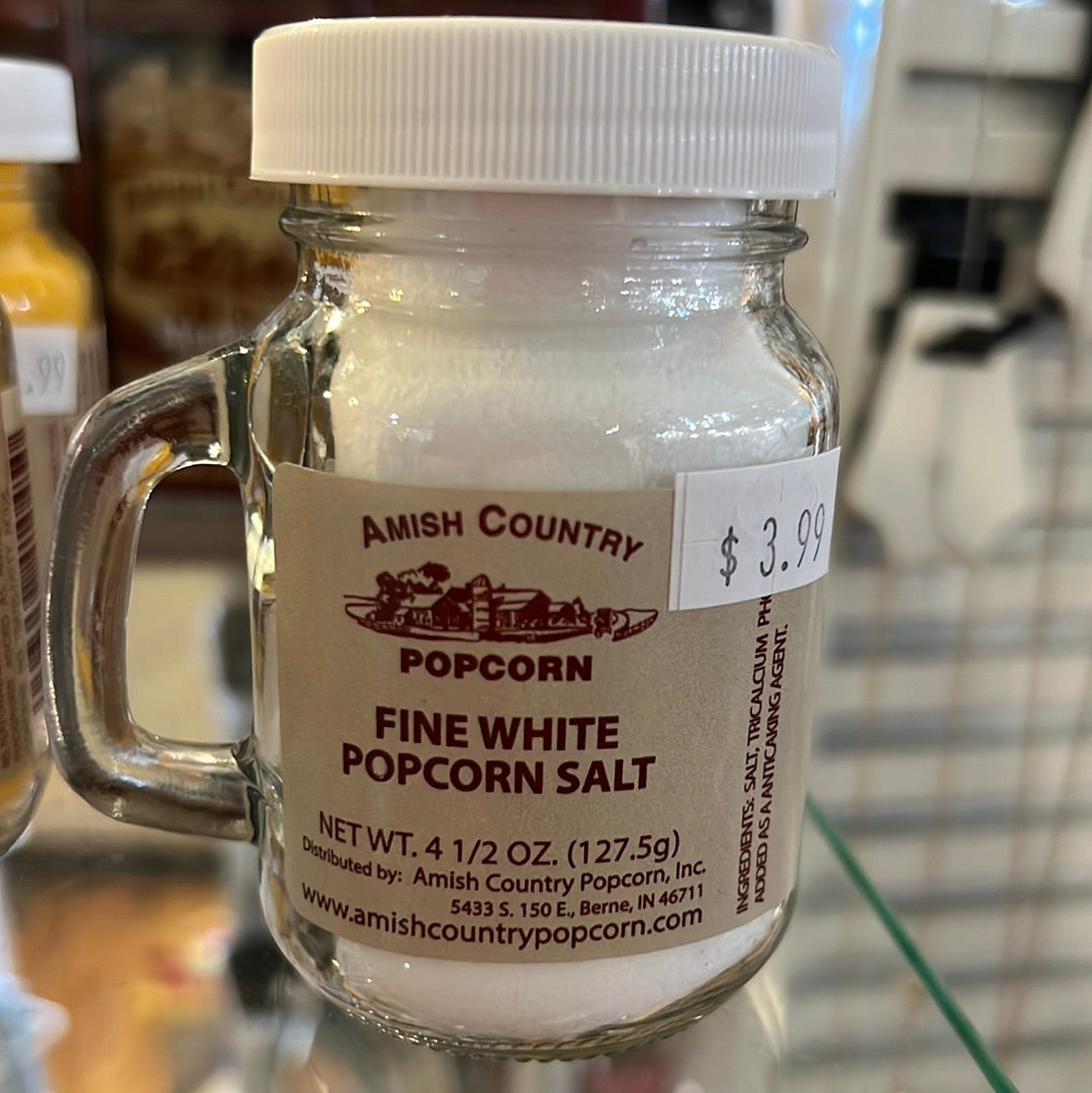 Fine white popcorn salt