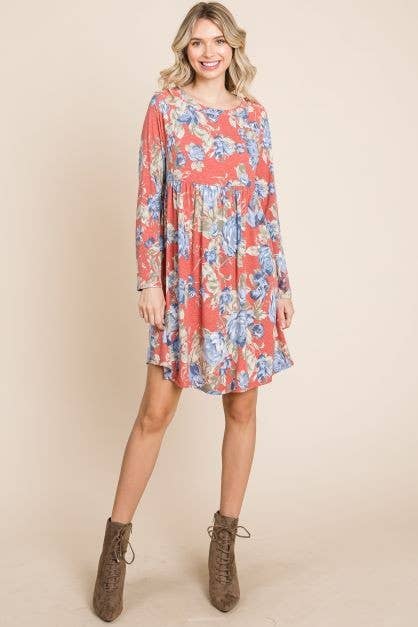 Floral Swing Babydoll Dress