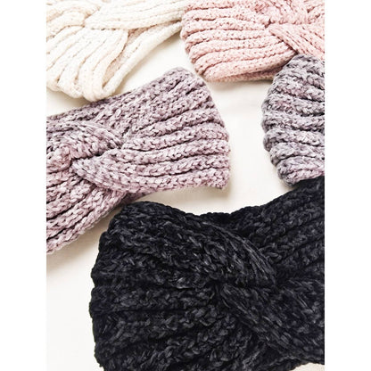 Two Tone Knit Winter Headband