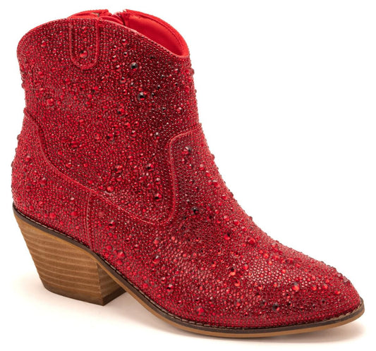 Corkys Shine Bright Boot in Red