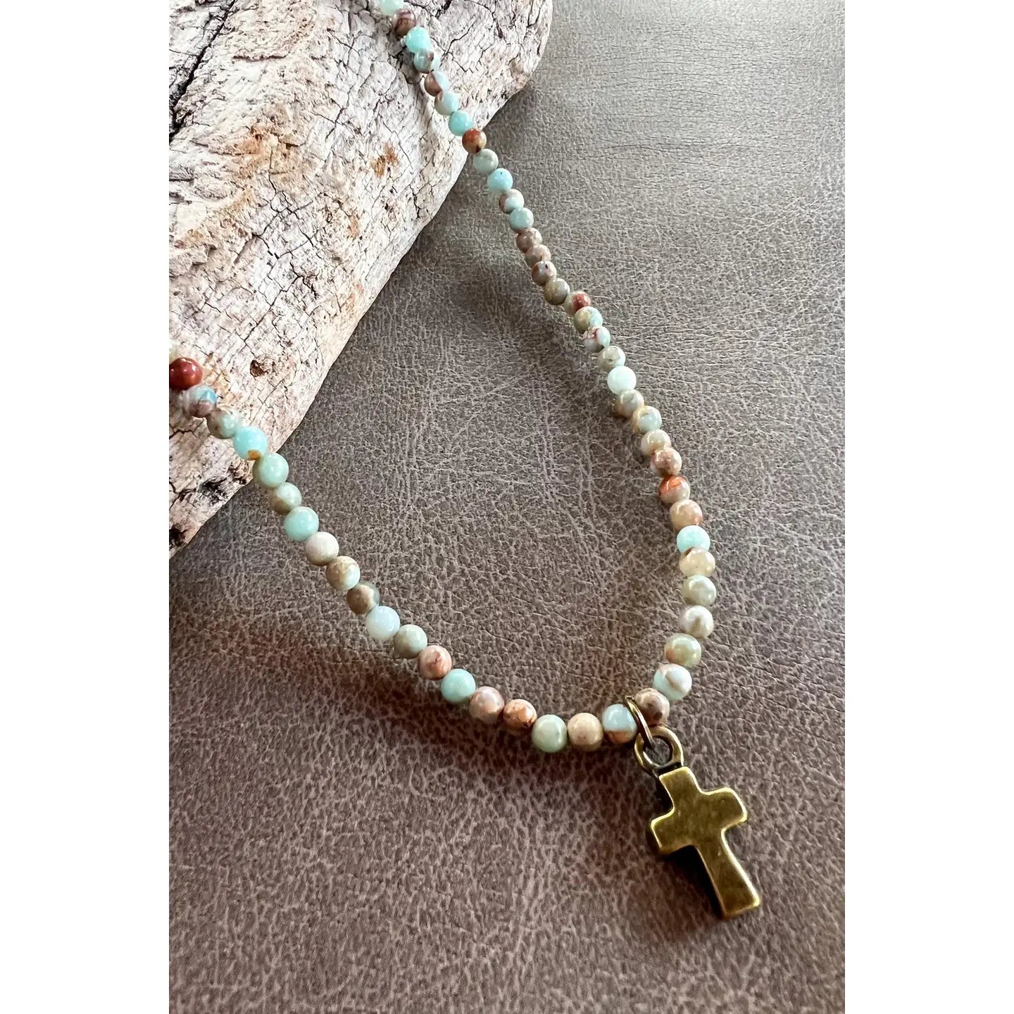 Kara Necklace in Imperial Jasper