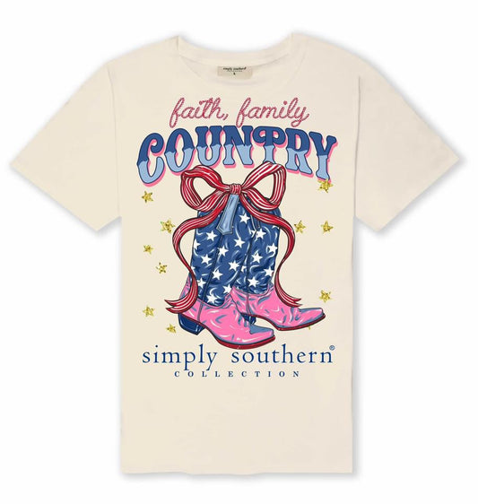 Simply Southern
Faith Family Country Short Sleeve T-shirt