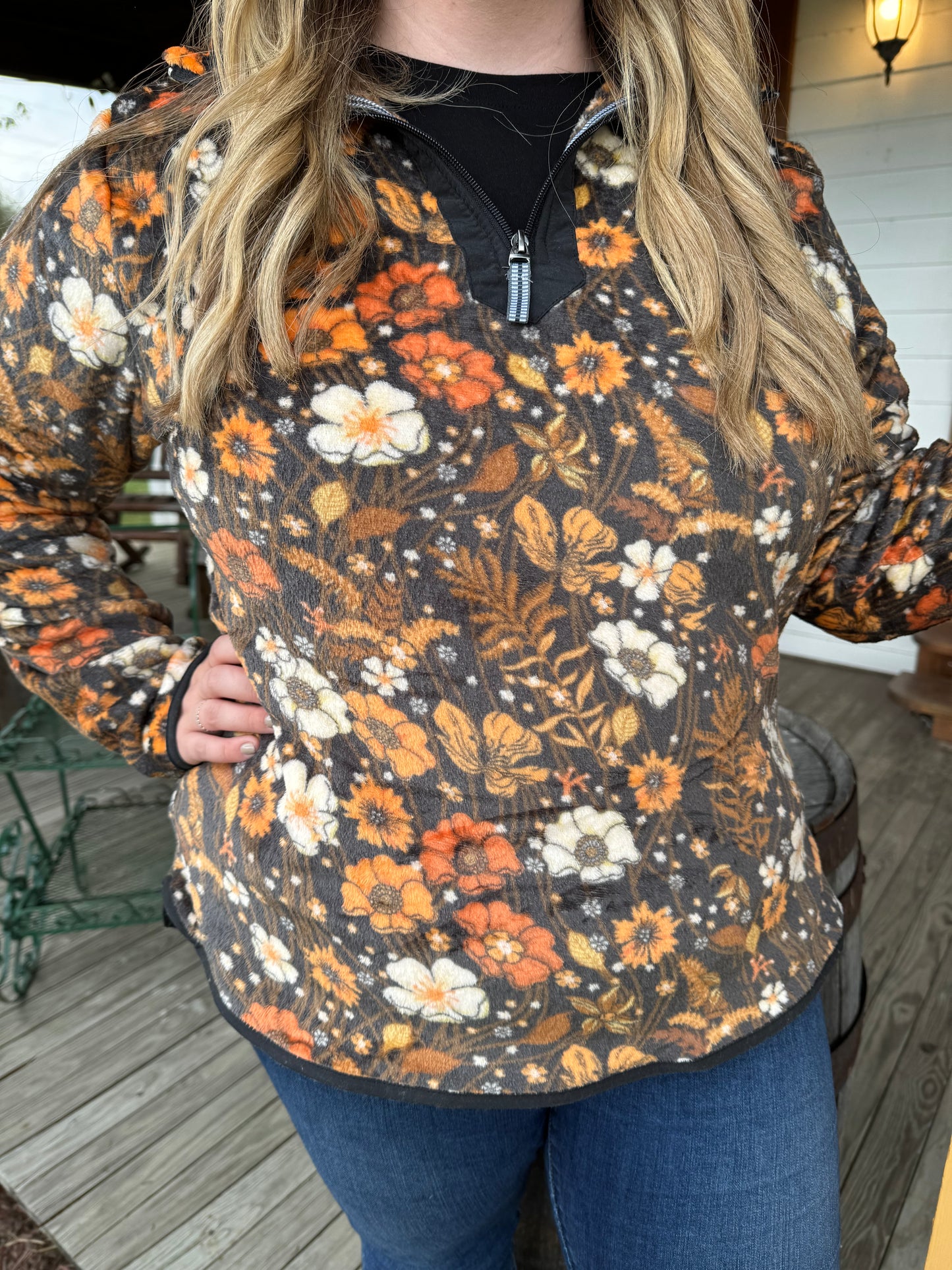 Simply Southern Vintage Floral Pullover