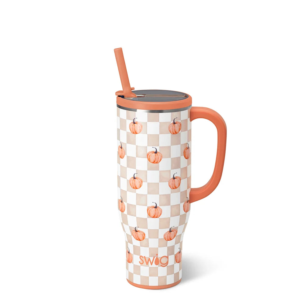 Swig 30 oz Mega Mug - Pumpkin Check