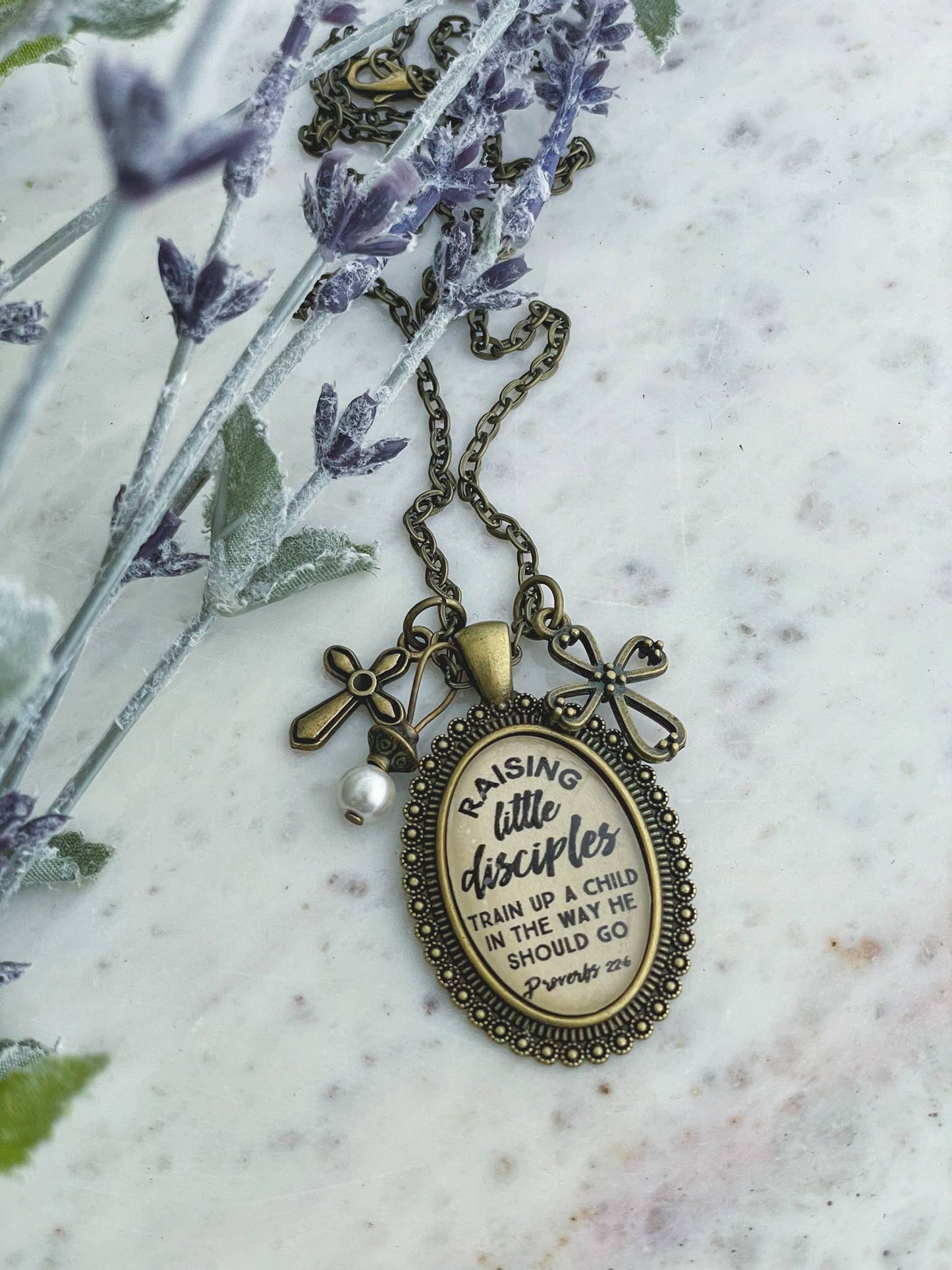 Raising Little Disciples Proverbs 22:6 Necklace
