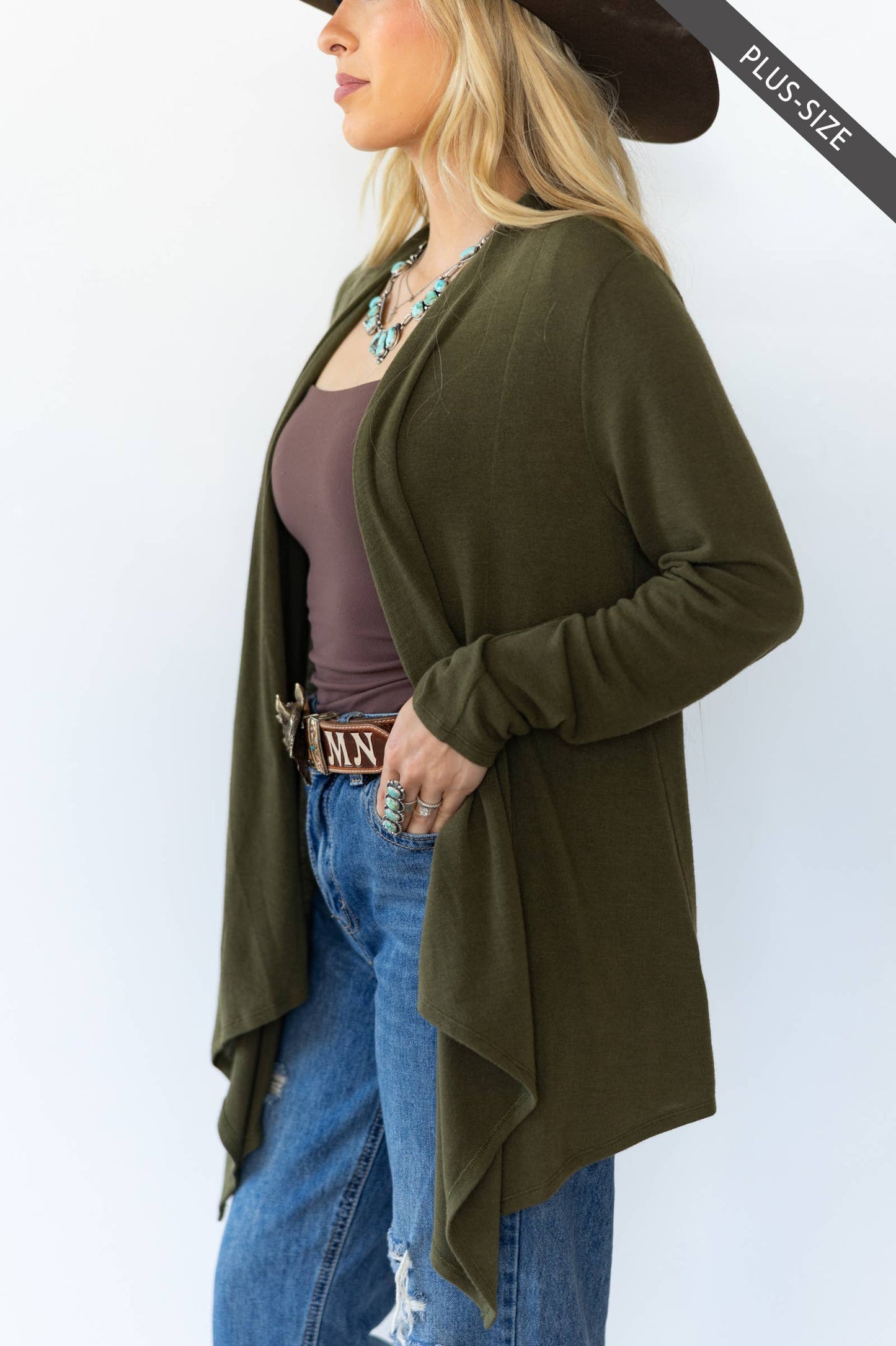 Plus Size Effortless Lightweight Cardigan