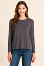 L/S Scoop Neck Tee