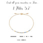 Dot & Dash 1 Peter 5:7 Bracelet